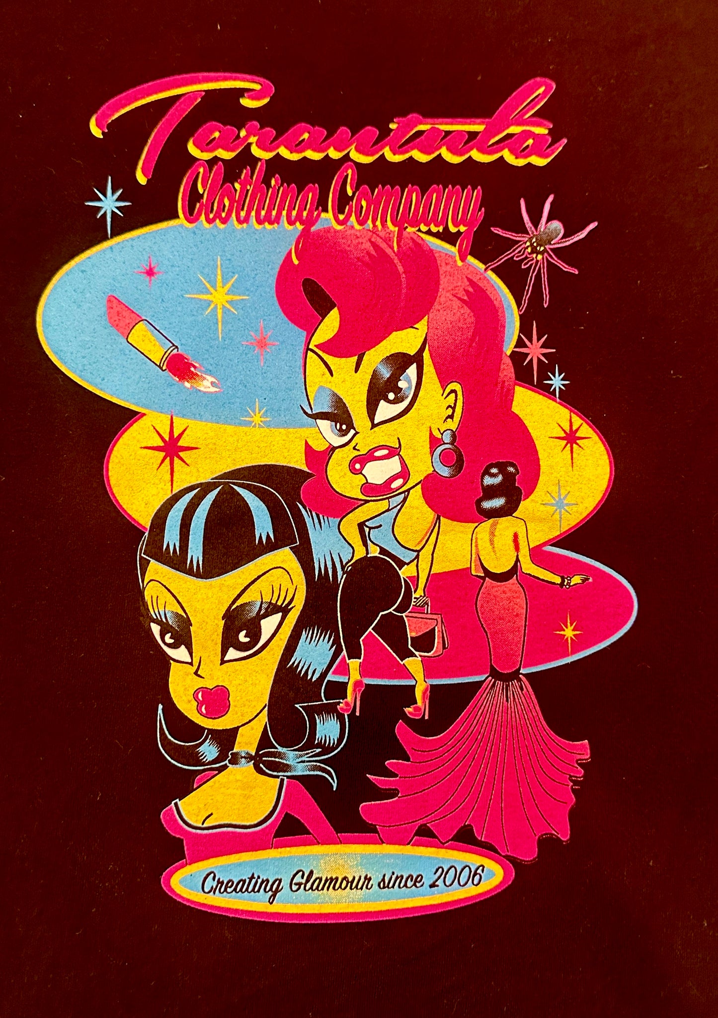 20th Anniversary Collectors "Glamour Dolls" Tarantula Clothing Women's Tee - Tarantula Clothing Company