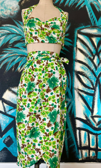 The Wahine two Piece Sarong Set - Tarantula Clothing Company