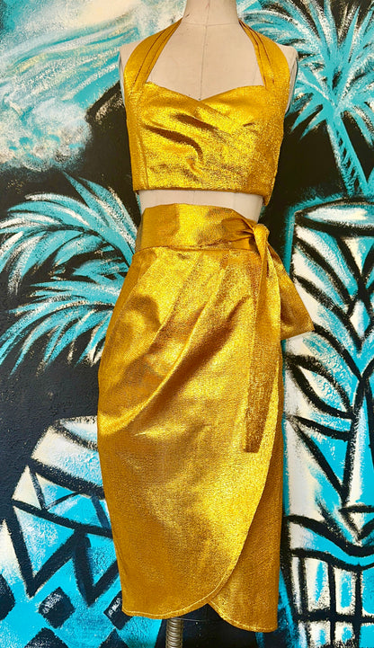 The Wahine two Piece Sarong Set - Tarantula Clothing Company