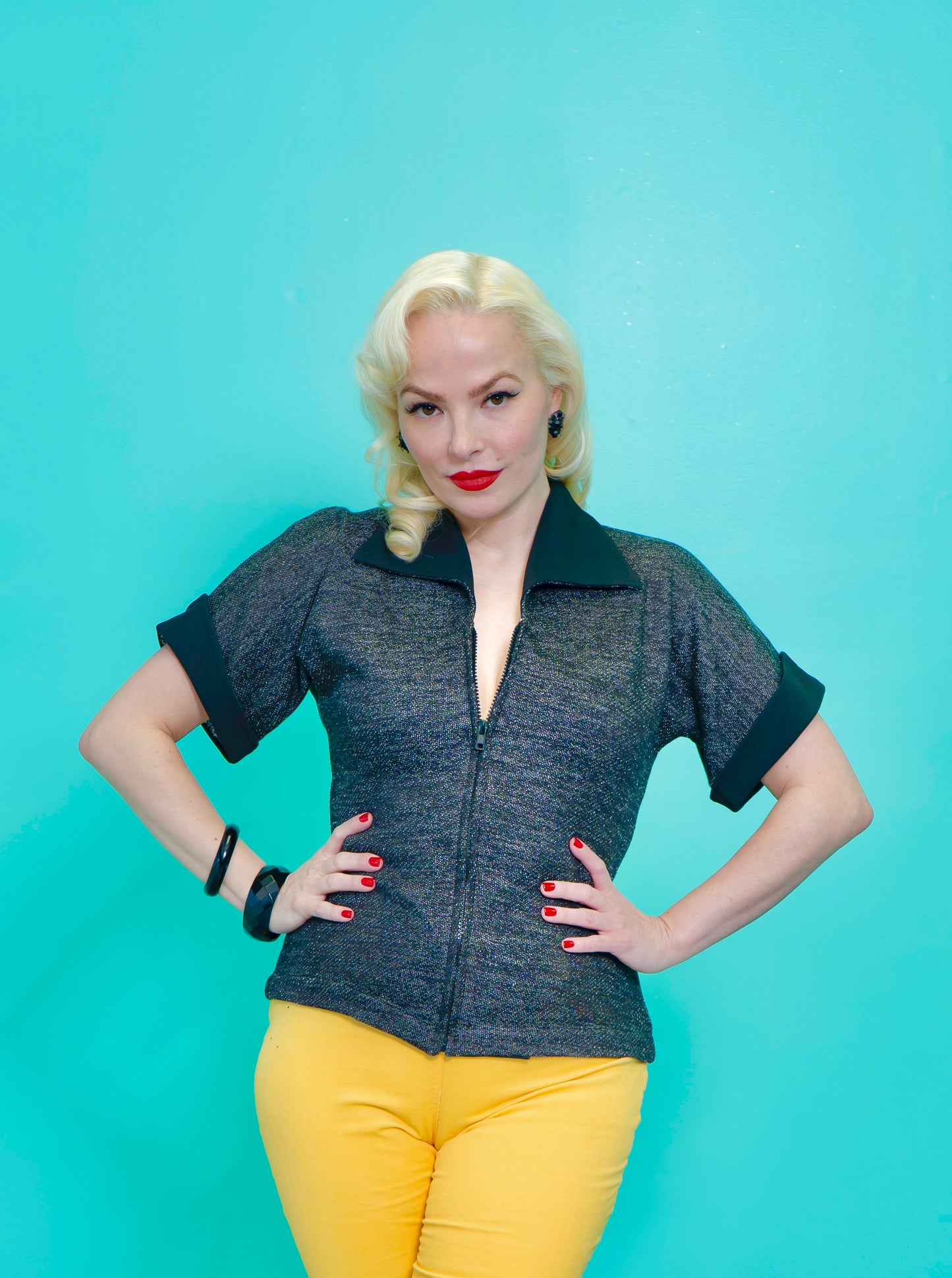 Zip Front top - Tarantula Clothing Company